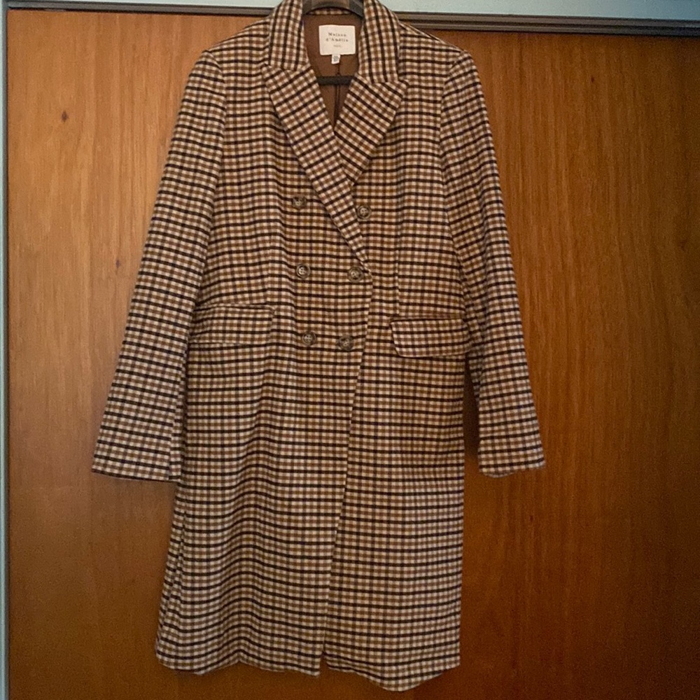 Used double breasted coat Maison d’Amelie Paris with two front pockets size M